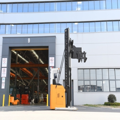 Inexpensive 3 Way Electric Pallet Stacker CDME15-45S Electric Forklift Seated Type With Good Quality