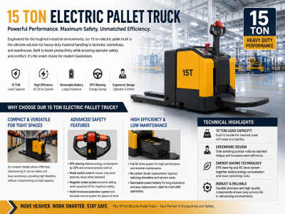 15 Ton Electric Pallet Truck: The Ultimate Heavy-Duty Material Handling Solution