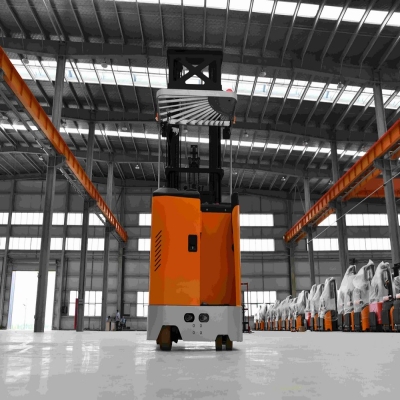 Labor-saving Electric Reach Forklift CQD15M-80S AC System Reach Truck Pallet Stacker Standing Type