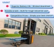 China Factory Self Loading Fork Lift Jack Pallet Stacker 1.5 Tons Electric Reach Pallet Lifter Warehouse Equipment