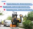 VNA Electric Forklift 1.5T 1.6Ton 10M 14500mm Three-way Stacker Forklift (man up)CDMX16-100