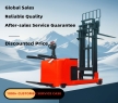 New Models 1.5 2.0 2.5Ton Lightweight Stand Counterbalanced Pallet Stacker Truck Electric Forklift