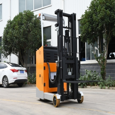 High Quality 24V Electric Reach Forklift Side-Standing Type CQD-D Efficient Warehouse Pallet Truck