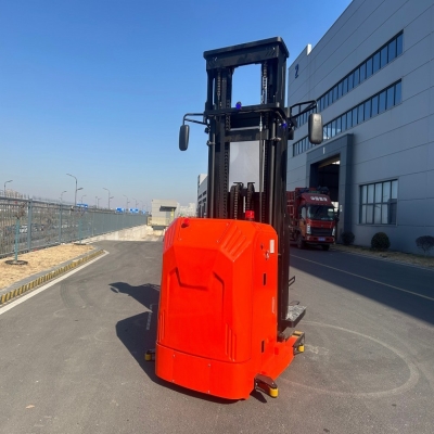 WELIX 1Ton 3 Meters Red Standing High Efficiency Forklifts Electric Order Picker for High Stuff Picking and Stacking