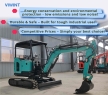 Factory Outlet High Quality New Kubuta Brand Crawler Excavator 2.5Ton SY25 Mini Crawler Excavator