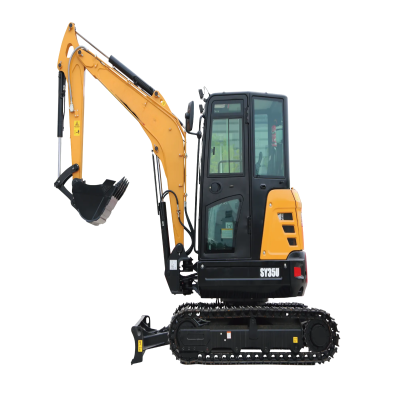 Mini Excavator EPA Euro 5 Kubota Engine 3.5Ton 3500kg Hydraulic Farm Small Excavator SY35U for Crawler Small Digger Farm