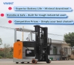 Heavy-duty Electric Forklift Truck New Design 1.2T 1.5T 2 Ton Electric Reach Forklift(Seated Type) 24V CQDE15C-45S