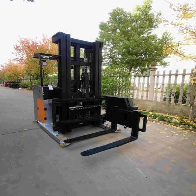 Hot Sale Small Electric Forklift CDDM12-50S Pallet Stacker Side-standing Electric Pallet Stacker 3-way Pallet Stacker